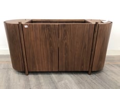 ADA WALNUT WOOD SIDEBOARD WITH FOUR SOFT CLOSE DORS AND HIDDEN RECESSED HANDLES (PART NO TOP) RRP- £2,995 (COLLECTION OR OPTIONAL DELIVERY)