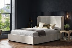 OAKHAM 5FT KING OTTOMAN BED IN LIGHT GREY VELVET (BOX'S 1/4, 2/4/, 3/4 & 4/4) RRP £510 (COLLECTION OR OPTIONAL DELIVERY) (KERBSIDE PALLET DELIVERY)