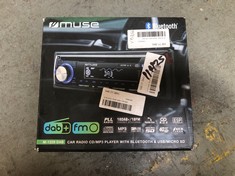 MUSE CAR RADIO CD/MP3 PLAYER WITH BLUETOOTH AND USB/MICRO SD - MODEL NO. M-1229 DAB (DELIVERY ONLY)