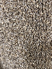 APPROX 3 X 4M ROLLED CARPET IN BEIGE - BROWN MIX (COLLECTION ONLY)