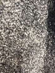 APPROX 3.11 X 4M ROLLED CARPET IN DARK GREY / BLACK MIX (COLLECTION ONLY)