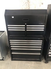 BLACK 12 DRAWER TOOL CHEST CABINET (COLLECTION OR OPTIONAL DELIVERY) (KERBSIDE PALLET DELIVERY)