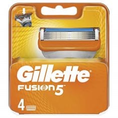 ASSORTED RAZORS TO INCLUDE GILLETTE FUSION MEN'S RAZOR BLADES, 4 REFILLS. (DELIVERY ONLY)