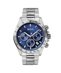 BOSS CHRONOGRAPH QUARTZ WATCH FOR MEN WITH SILVER STAINLESS STEEL BRACELET - 1513755 RRP £149. (DELIVERY ONLY)
