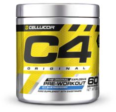 5 X C4 ORIGINAL BETA ALANINE SPORTS NUTRITION BULK PRE WORKOUT POWDER FOR MEN & WOMEN | BEST PRE-WORKOUT ENERGY DRINK SUPPLEMENTS | CREATINE MONOHYDRATE | ICY BLUE RAZZ | 60 SERVINGS. (DELIVERY ONLY)