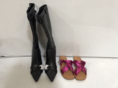 5X ASSORTED WOMEN’S SIZE 3 SHOES TO INCLUDE MATISSE SANDALS. (DELIVERY ONLY)
