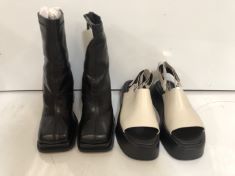 5X ASSORTED WOMEN’S SIZE 3 SHOES TO INCLUDE VAGABOND SANDALS . (DELIVERY ONLY)