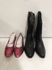 4X ASSORTED WOMEN’S SIZE 5 SHOES TO INCLUDE PILCRO BOOTS . (DELIVERY ONLY)