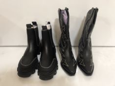5X ASSORTED WOMEN’S SIZE 6 SHOES TO INCLUDE BLACK ANKLE BOOTS . (DELIVERY ONLY)