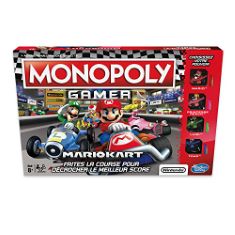 QTY OF ITEMS TO INLCUDE 10X BOARD GAME TO INCLUDE MONOPOLY - GAMER MARIO KART, E1870 (FRENCH), DOGIT 3-IN-1 MIND GAMES INTERACTIVE SMART TOY FOR DOGS, BLUE. (DELIVERY ONLY)
