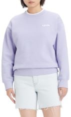 10 X LEVI'S WOMEN'S GRAPHIC STANDARD CREW SWEATSHIRTS, BATWING AOP PASTEL LILAC, XXS. (DELIVERY ONLY)