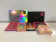 7 X ASSORTED REVOLUTION MAKEUP TO INCLUDE COLOUR BOOK SHADOW PALETTE (DELIVERY ONLY)