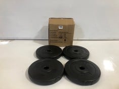 15 X ASSORTED ANCHOR SPORTS/PURE HEALTH WEIGHTS TO INCLUDE ANCHOR SPORTS 2X2.5KG WEIGHT PLATE (DELIVERY ONLY)