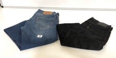 2 X ASSORTED LEVI DENIM JEANS TO INCLUDE 511 BLUE SIZE W30/L34 (DELIVERY ONLY)