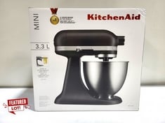 KITCHEN AID 3.3LTR STAND MIXER MATTE BLACK RRP- £329 (DELIVERY ONLY)