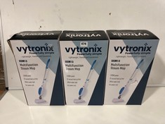 3 X VYTRONIX USM13 MULTIFUNCTION STEAM MOP TOTAL RRP- £120 (DELIVERY ONLY)