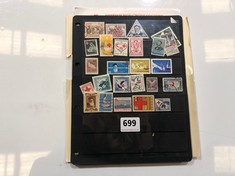 A BUNDLE OF ANTIQUE STAMPS ON SHEETS (DELIVERY ONLY)