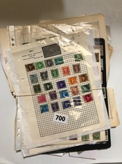 A BUNDLE OF ANTIQUE STAMPS ON SHEETS (DELIVERY ONLY)