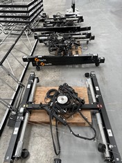 QTY OF BACHT PHOTO STUDIO EQUIPMENT TO INC 5 X BACHT MAXI LIGHT SYSTEMS MODEL CODE RC256-16, 5 X BACHT RC 256-16 CONTROLERS, 5 X BATCHT LIGHT FRAMES AND 2 STANDS THIS LOT MAYBE MISSING PARTS.