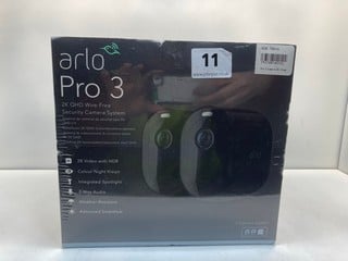ARLO PRO 3 2K QHD WIRE FREE SECURITY CAMERA SYSTEM MODEL: VMS4240B RRP: £250