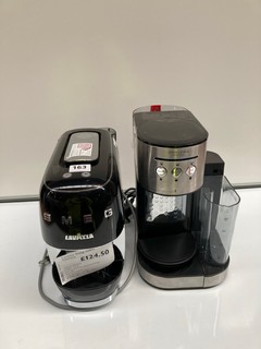 SMEG LAVAZZA COFFEE MACHINE TOGETHER WITH A JOHN LEWIS COFFEE MACHINE