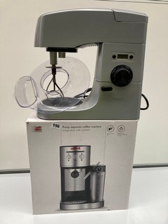 JOHN LEWIS FOOD MIXER (NO BOWL) TOGETHER WITH A JOHN LEWIS PUMP EXPRESSO COFFEE MACHINE