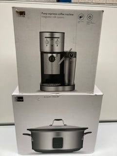 JOHN LEWIS COFFEE MACHINE TOGETHER WITH A 6L SLOW COOKER