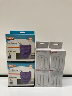 2 X VAX PRO CLEANING PADS TOGETHER WITH 4 X ANTI SCALE CARTRIDGES
