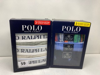 2 X 3 PACK POLO BY RALPH LAUREN SLIM FIT BOXERS SIZES M AND L