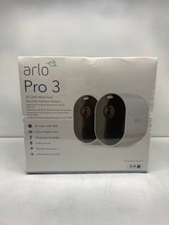 ARLO PRO 3 WIRE FREE SECURITY CAMERA SYSTEM MODEL: VMS424OP RRP: £399