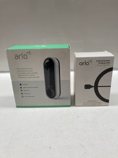ARLO WIRED VIDEO DOORBELL TOGETHER WITH A 25FT OUTDOOR CHARGING CABLE