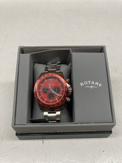 ROTARY TACHYMETER GENTS TIME PIECE RED FACE MODEL: GB05440/54 RRP: £299