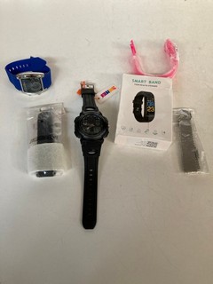 A QTY OF WATHCES TO INCLUDE A SMART BAND