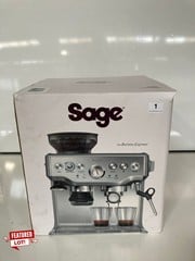 SAGE THE BARISTA EXPRESS COFFEE MACHINE MODEL: BES875BKS RRP: £499