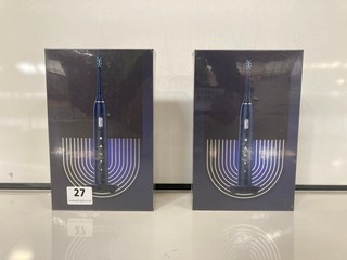 2 X BLUE ELECTRIC TOOTHBRUSHES