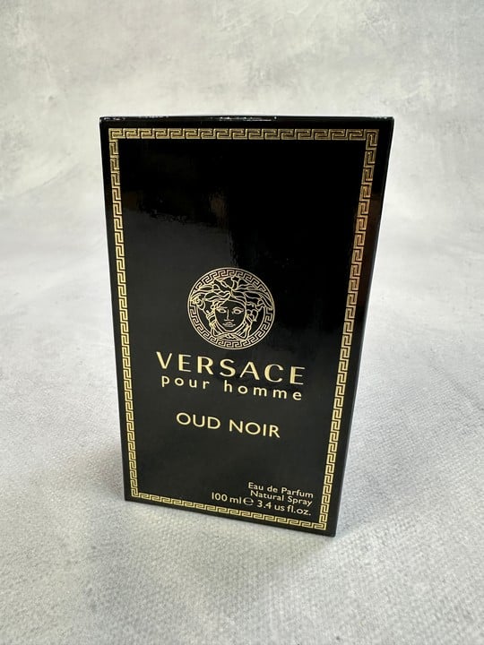 Versace 'Oud Noir' Unused 100Ml Eau De Parfum Pour Homme (VAT ONLY PAYABLE ON BUYERS PREMIUM)