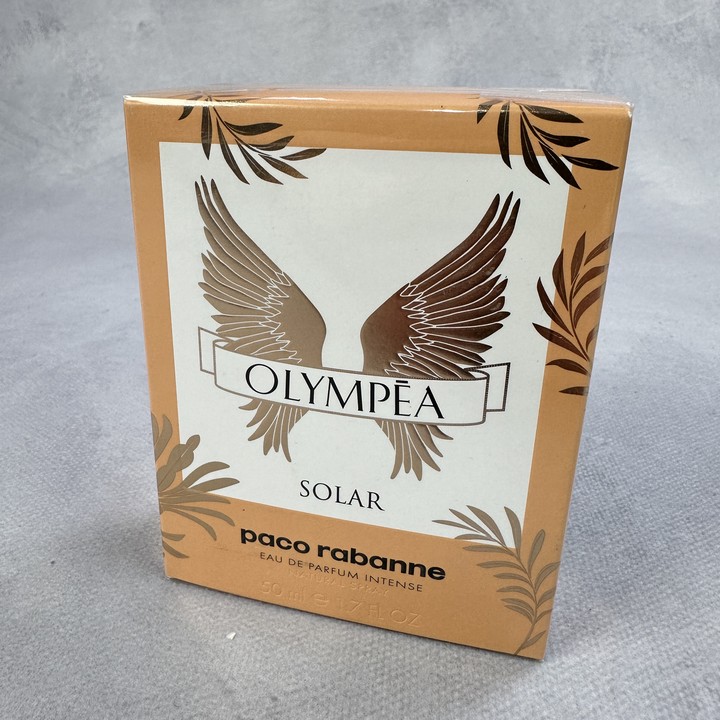 Paco Rabanne 'olympea Solar' Sealed 50Ml Eau De Parfum Intense (VAT ONLY PAYABLE ON BUYERS PREMIUM)