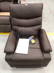 ASTAN ELECTRIC MASSAGE CHAIR WITH SELF-HELP TO STAND UP BROWN .