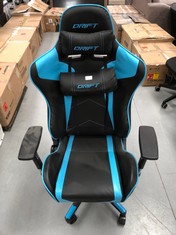 GAMING CHAIR DRIFT BLUE AND BLACK.