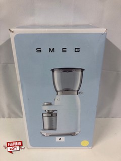 SMEG COFFEE CREAM GRINDER MODEL: CGF01CRUK - RRP. £219.95