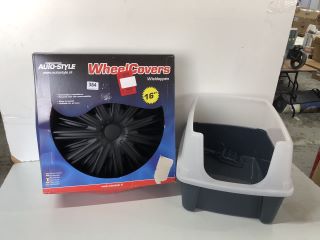 AUTO-STYLE 16" WHEEL COVERS & PLASTIC LITTER TRAY