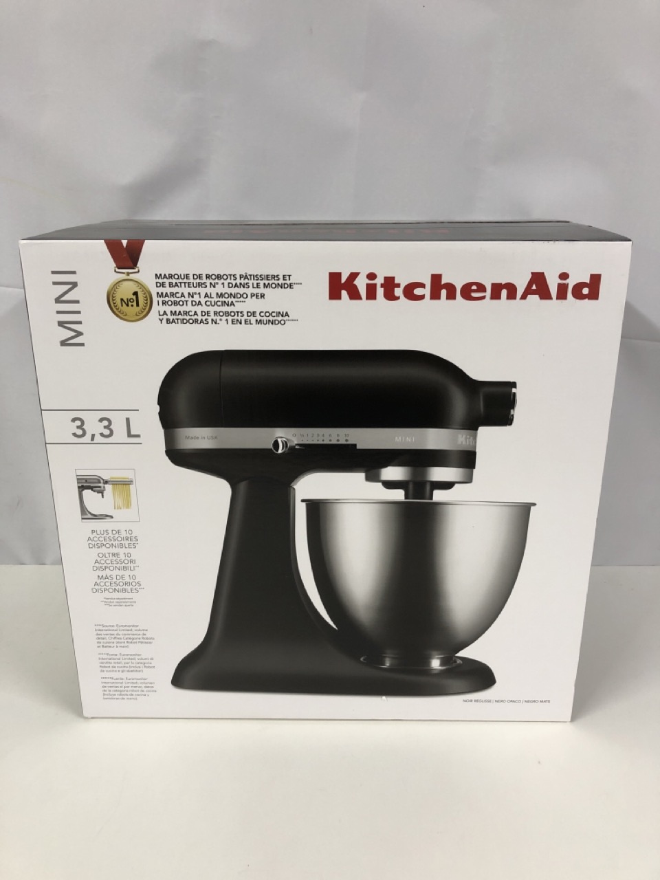 John Pye Auctions KITCHEN AID 3.3L MINI MATTE BLACK STANDING MIXER