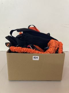 BOX OF ASSORTED SPORT ITEMS