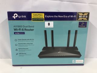TP-LINK AX1800 DUAL BAND WI-FI 6 ROUTER MODEL: ARCHER AX20 (SEALED)
