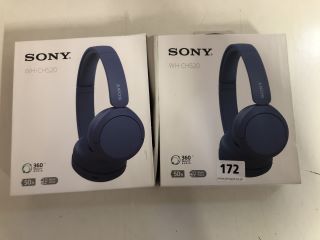 2 X SONY H-CH520 HEADSETS
