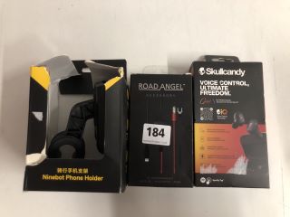 3 X ASSORTED ITEMS TO INCLUDE SKULLCANDY GRIND TRUE WIRELESS EARBUDS