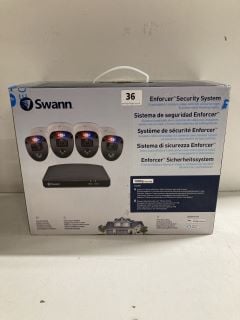 SWANN ENFORCER SECURITY SYSTEM EXPANDABLE 4 CAMERA VIDEO WITH FULL COLOUR