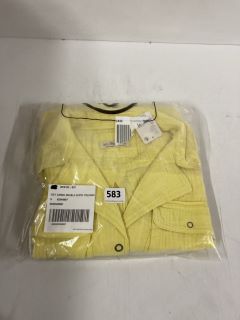 IZZY CARGO DOUBLE CLOTH SHIRT IN YELLOW - SIZE XS - RRP £118