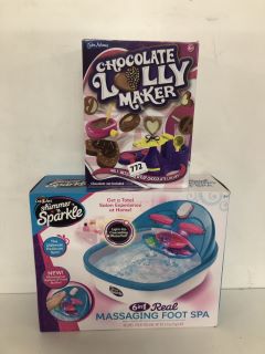 2 X ASSORTED ITEMS TO INCLUDE CHOCOLATE LOLLY MAKER