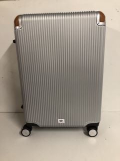 SWISS MILITARY WHEELED SUITCASE IN SILVER